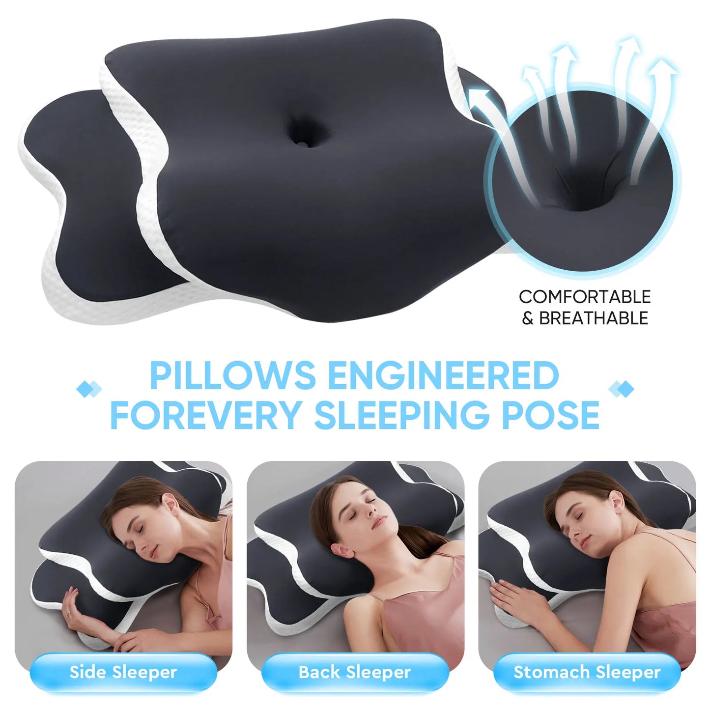 Ice Silk Memory Foam Pillow
