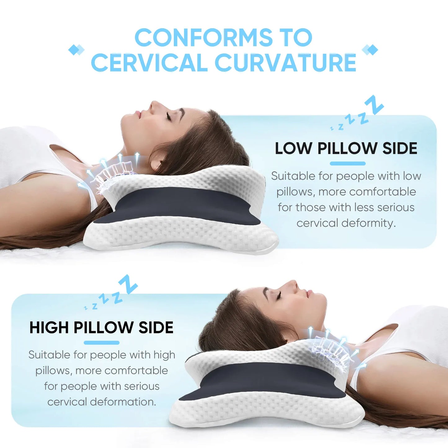 Ice Silk Memory Foam Pillow