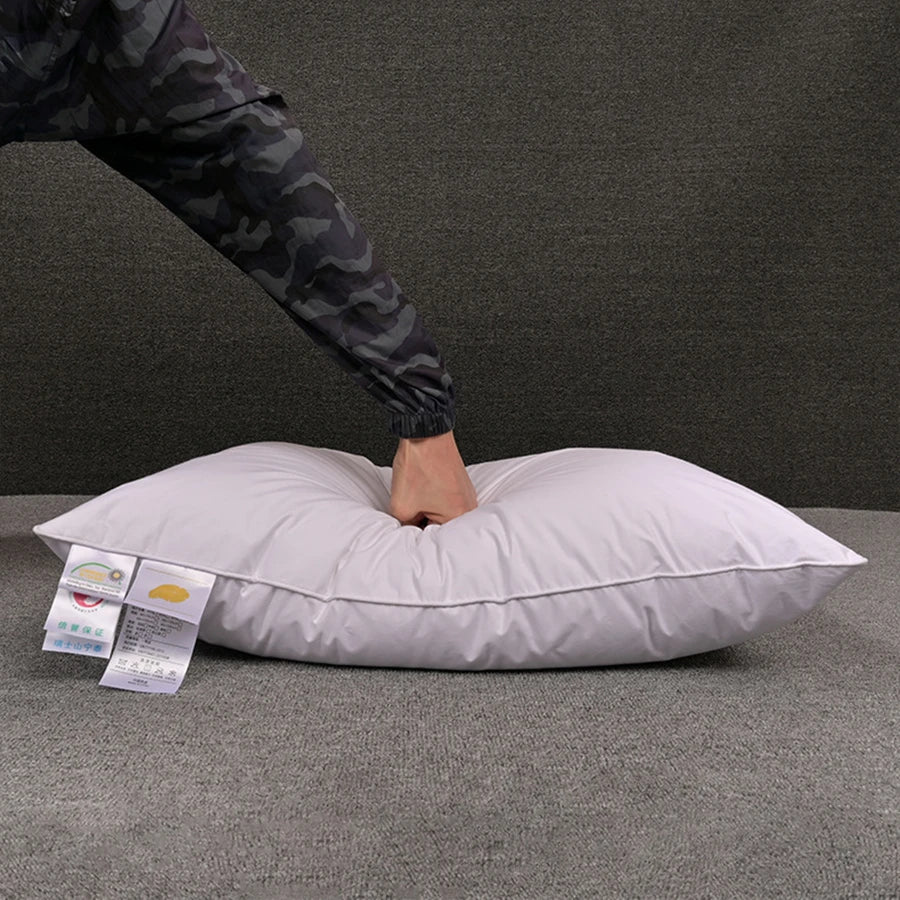 Luxury 100% White Goose Feather Pillow