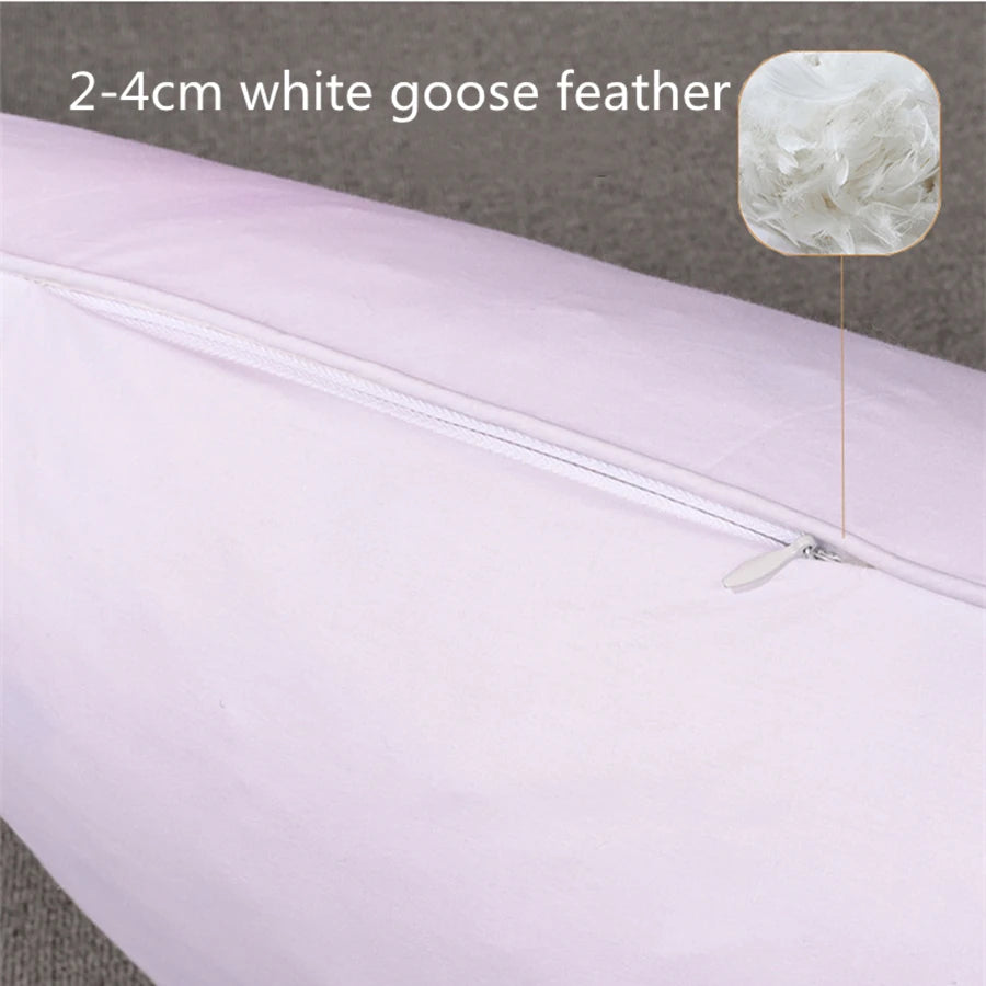 Luxury 100% White Goose Feather Pillow