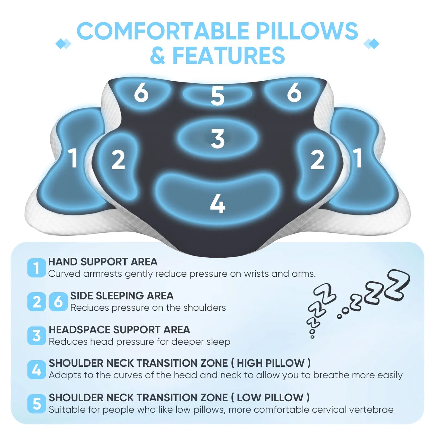 Ice Silk Memory Foam Pillow