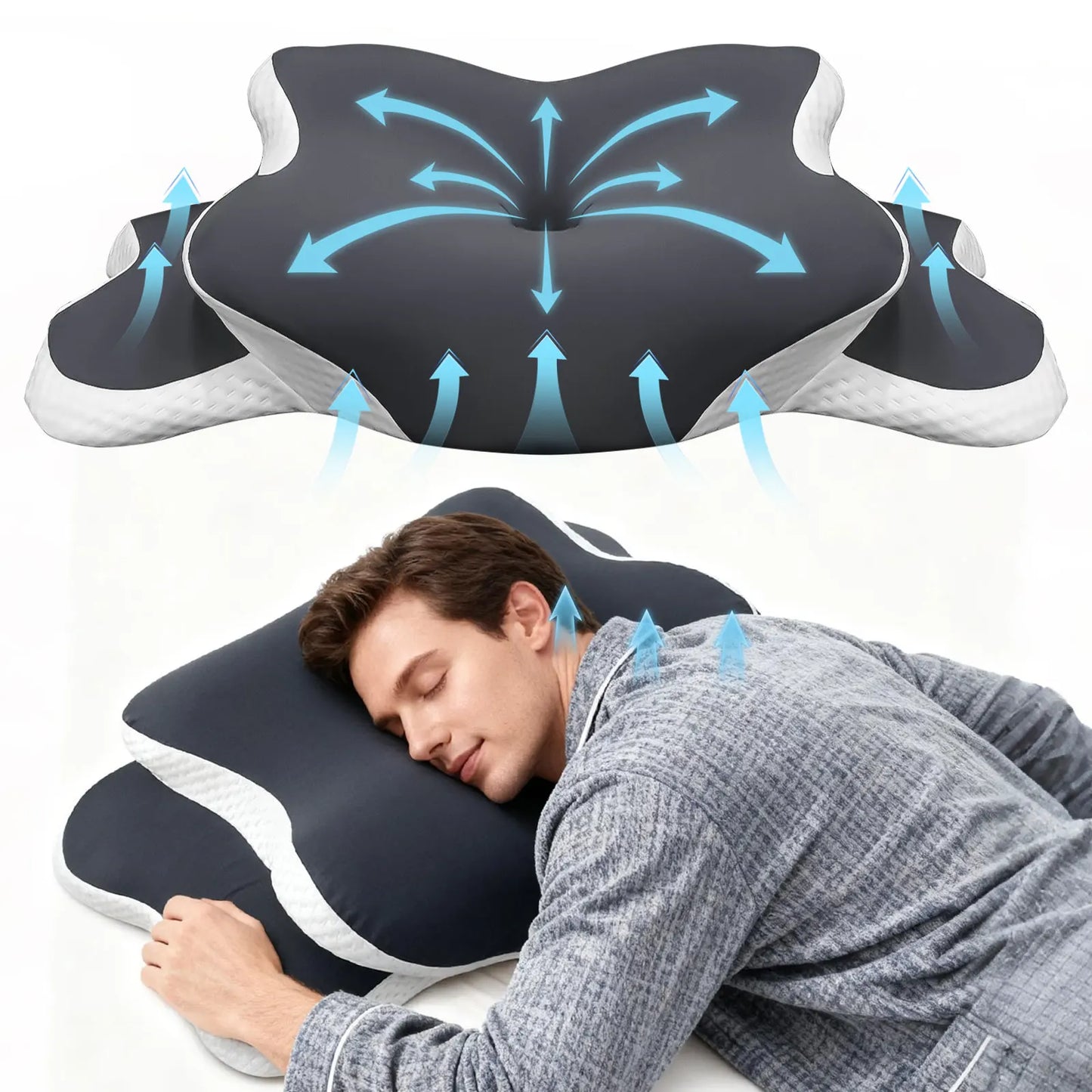 Ice Silk Memory Foam Pillow